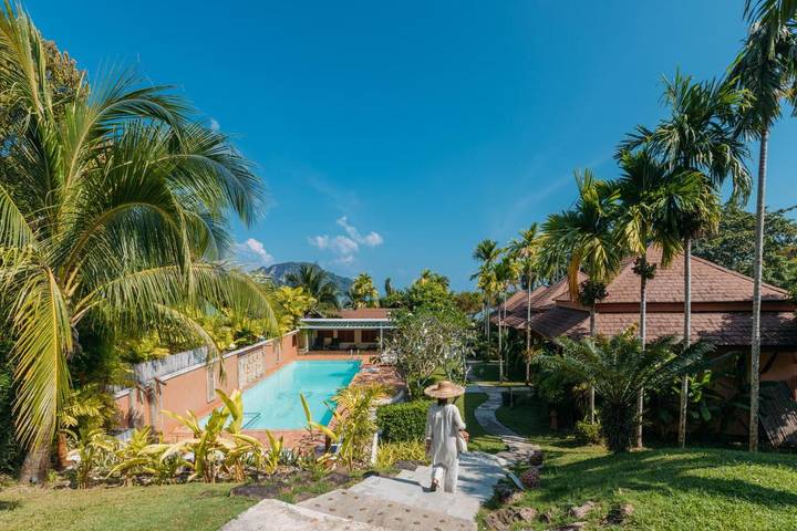 Resort für 3 Personen, mit Kinderpool und Garten sowie Pool und Ausblick - 1