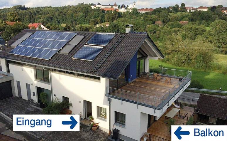 Ferienwohnung für 12 Personen, mit Balkon und Terrasse sowie Ausblick in Wolfegg