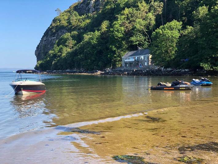Bnb für 2 Personen, mit Balkon und Terrasse sowie Garten und Ausblick in Wales