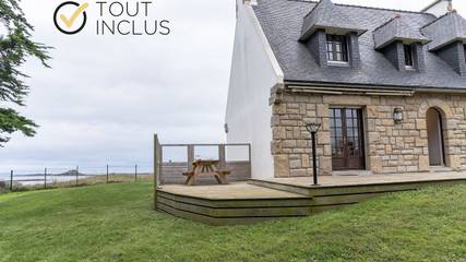 Gîte pour 4 personnes, avec terrasse et jardin à Ploudalmézeau