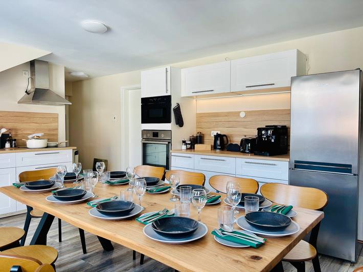 Ferienwohnung für 9 Personen, mit Balkon und Terrasse