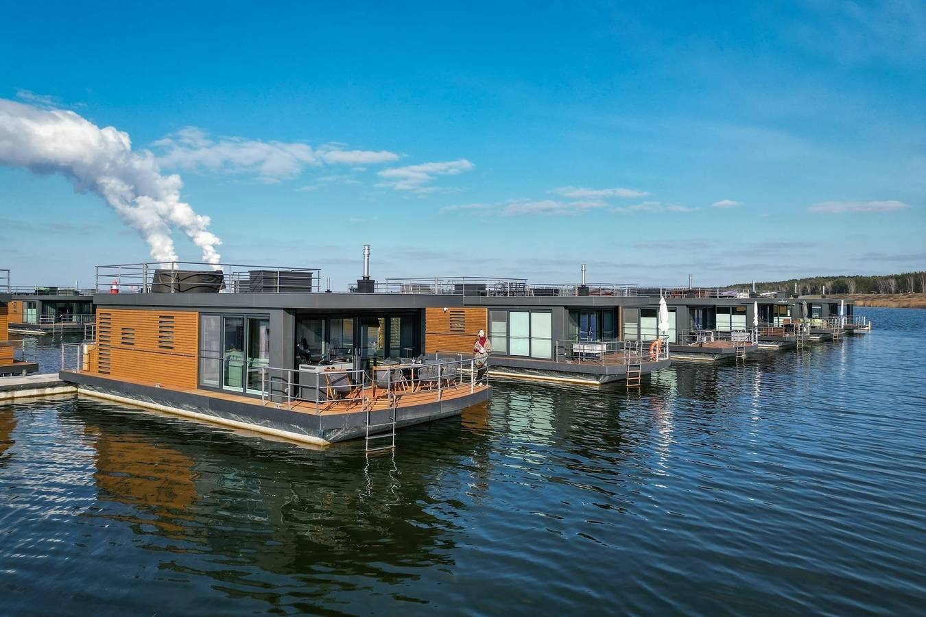 Hausboot Bellini in Bärwalder See, Boxberg (Oberlausitz)