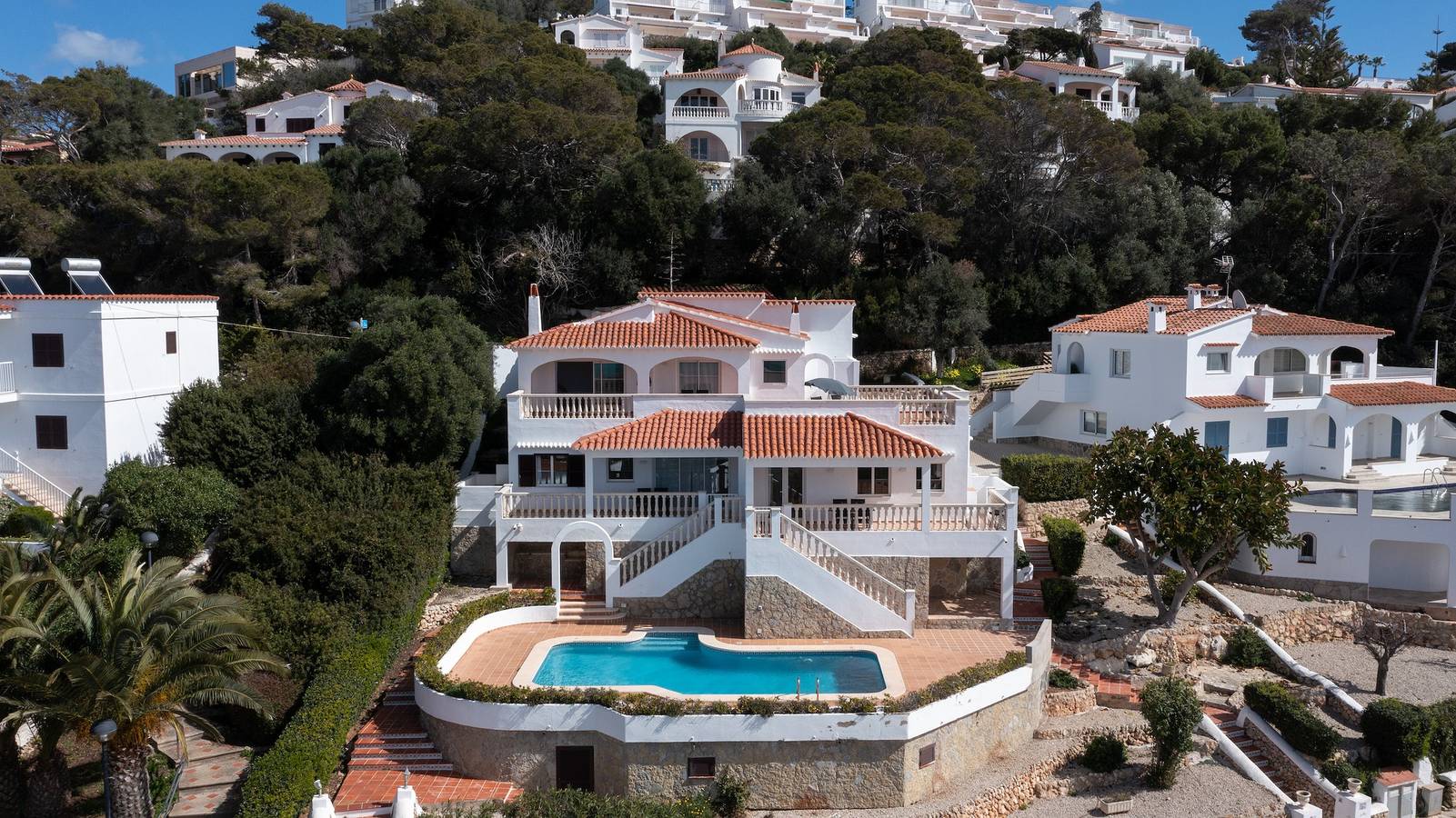 Villa '49 Son Bou Sunset' mit Meerblick, Wlan und Klimaanlage in Sant Jaume, Alaior Gemeinde
