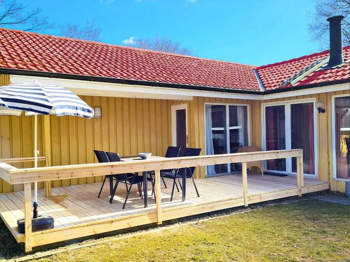 Bungalow für 4 Personen, mit Terrasse und Garten sowie Sauna