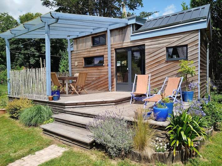 Appartement de vacances pour 3 personnes, avec terrasse ainsi que jardin et vue