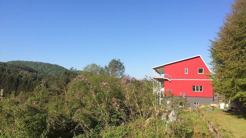 Ferienwohnung für 4 Personen, mit Terrasse und Garten in Dahn