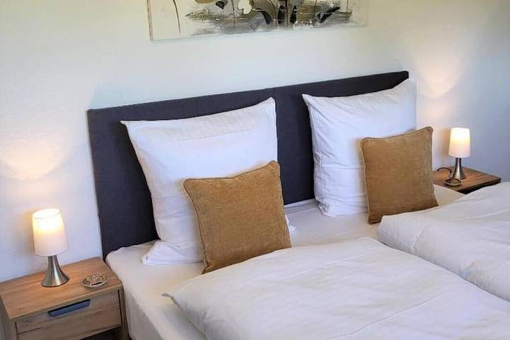 Ganze Wohnung, Gästehaus am Bachlauf - Losheim am See schöne Fewo 68m²/1-2 Pers mit Ausblick in Losheim am See, Saar-Nahe-Bergland