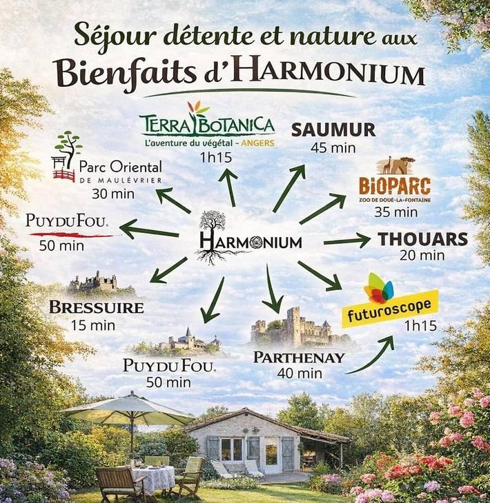 Location de vacances pour 6 personnes, avec terrasse et jardin dans Argentonnay - 3