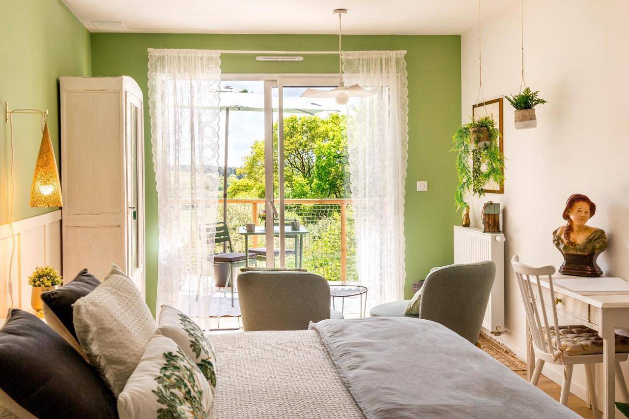 Double Room with Garden View in Léhon, Dinan