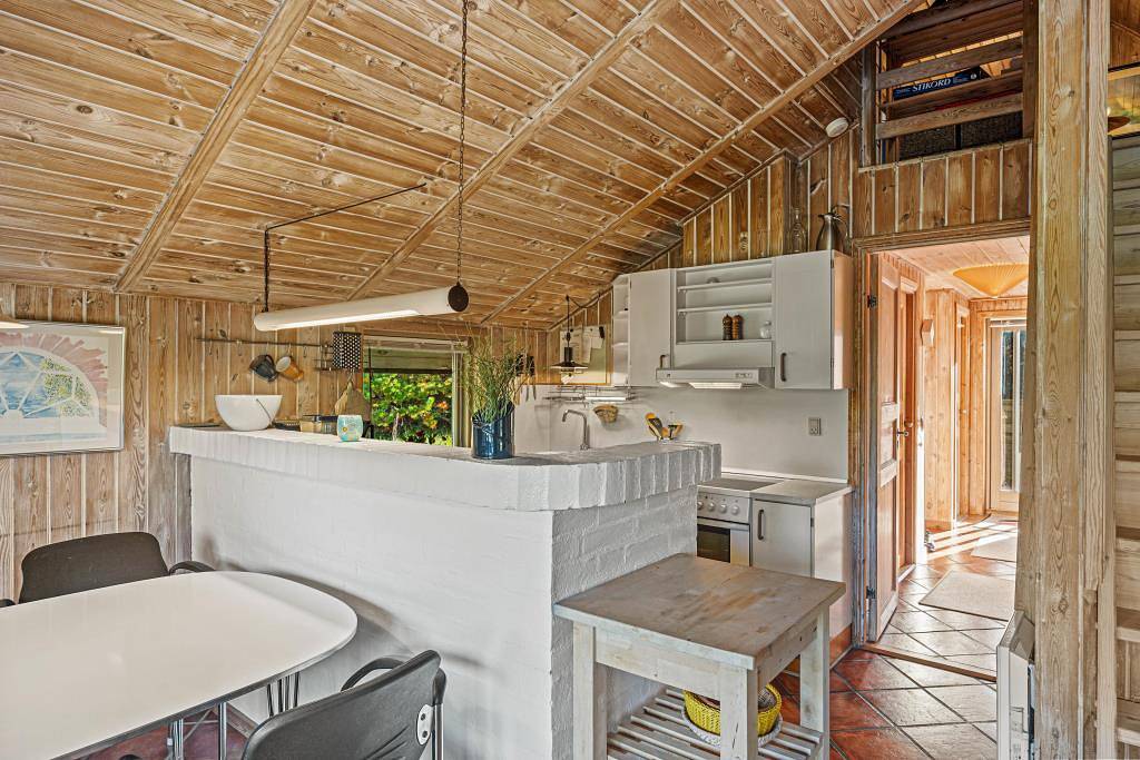 Reetgedecktes Ferienhaus mit Sauna auf großem Naturgrundstück in Houstrup, Varde