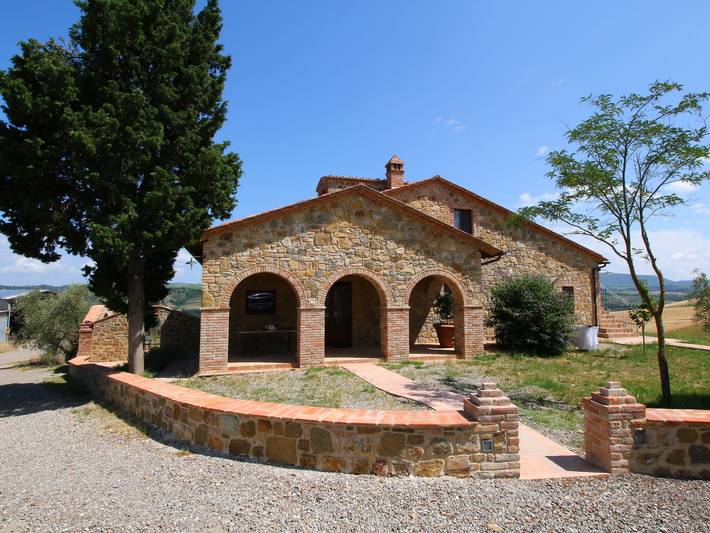 Casa vacanza per 4 persone, con terrazza e giardino nonché piscina, con animali domestici in Castel del Piano