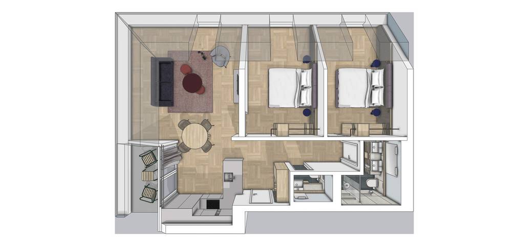 Apartahotel para 6 personas, con balcón, Familias con niños en Suiza