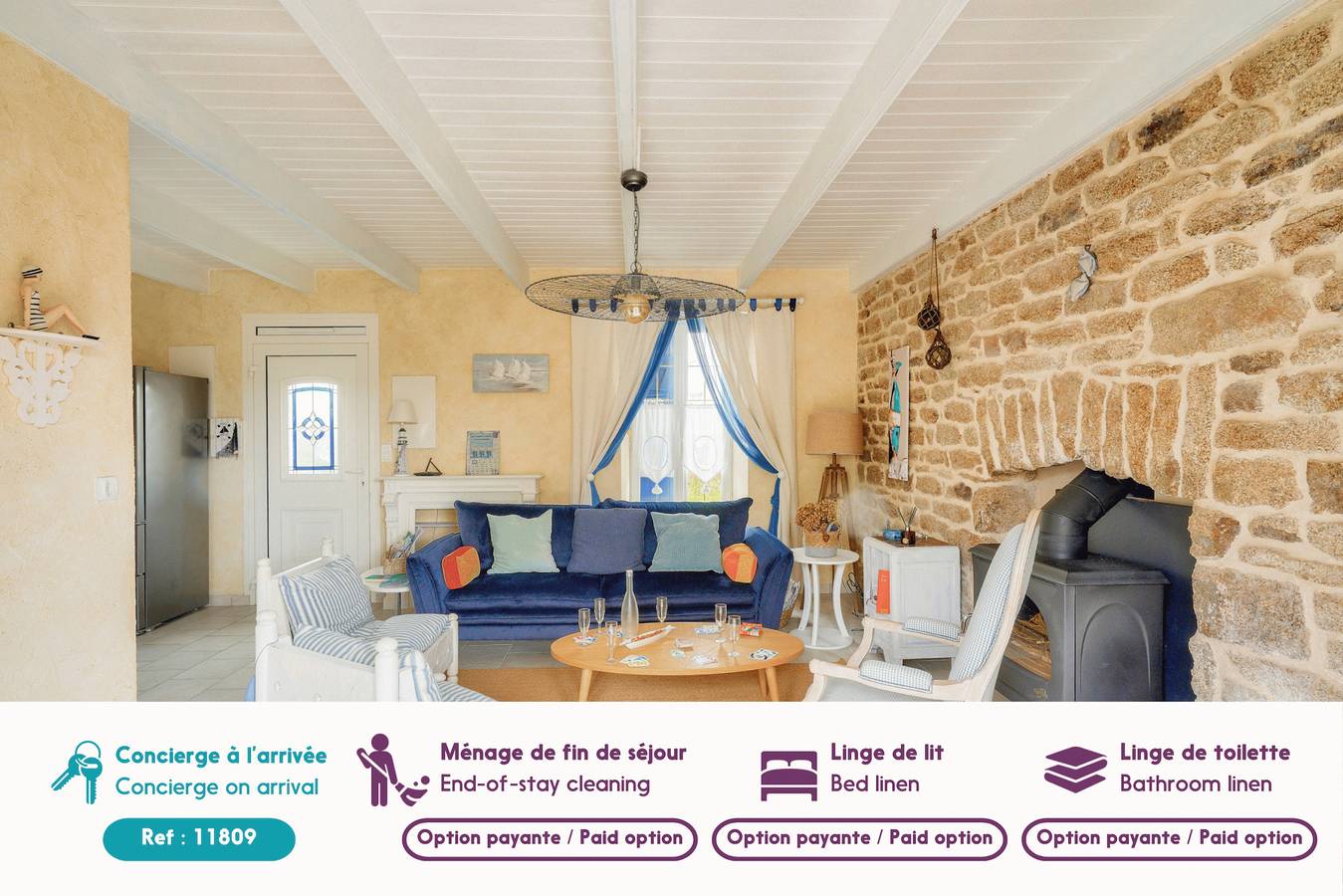Maison pour 6 avec terrasse et jardin- 1km plage in Penmarc'h, Côte de Cornouaille