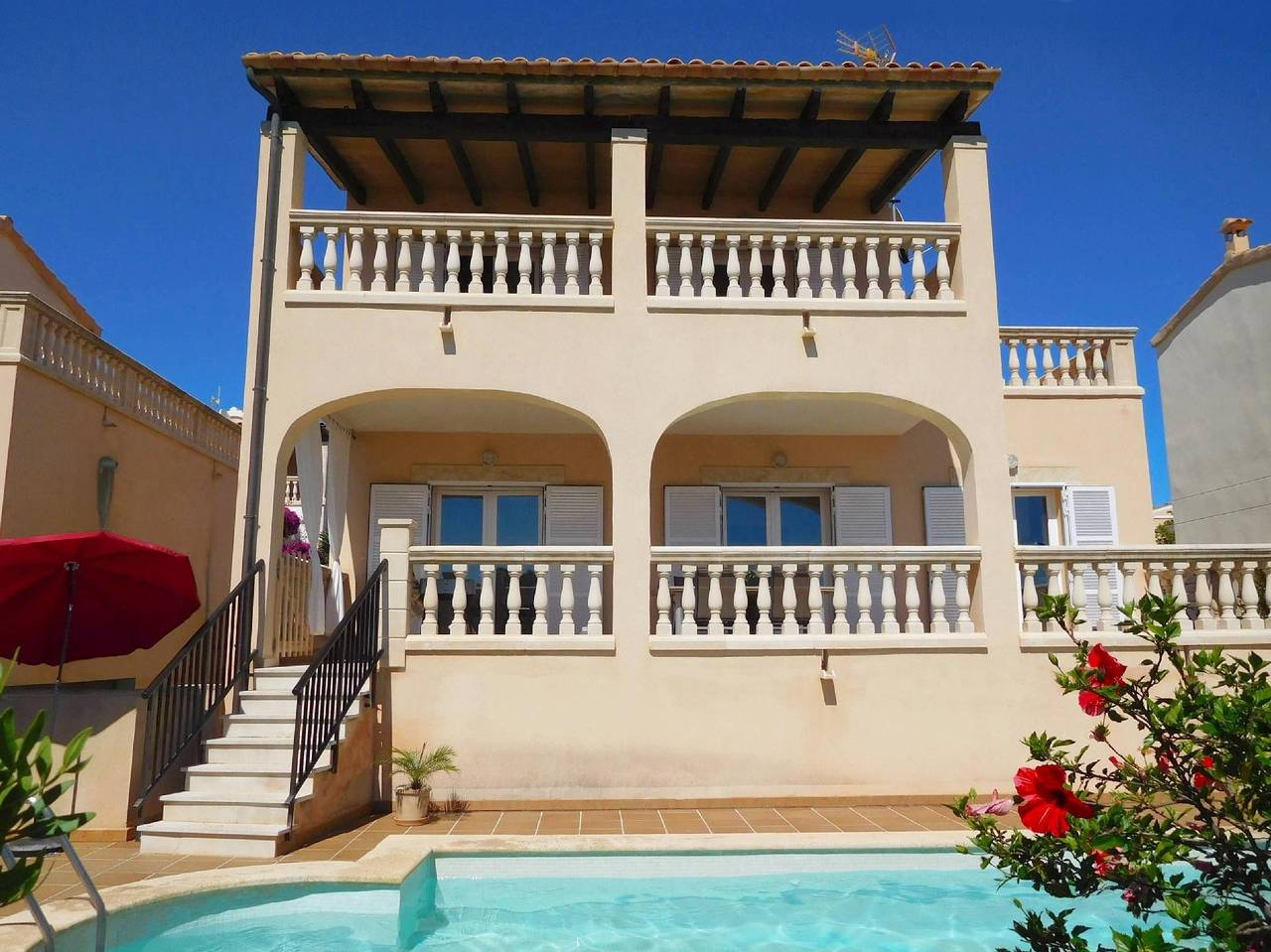 Villa "Cajmin" with its own swimming pool in Cala Anguila, Manacor