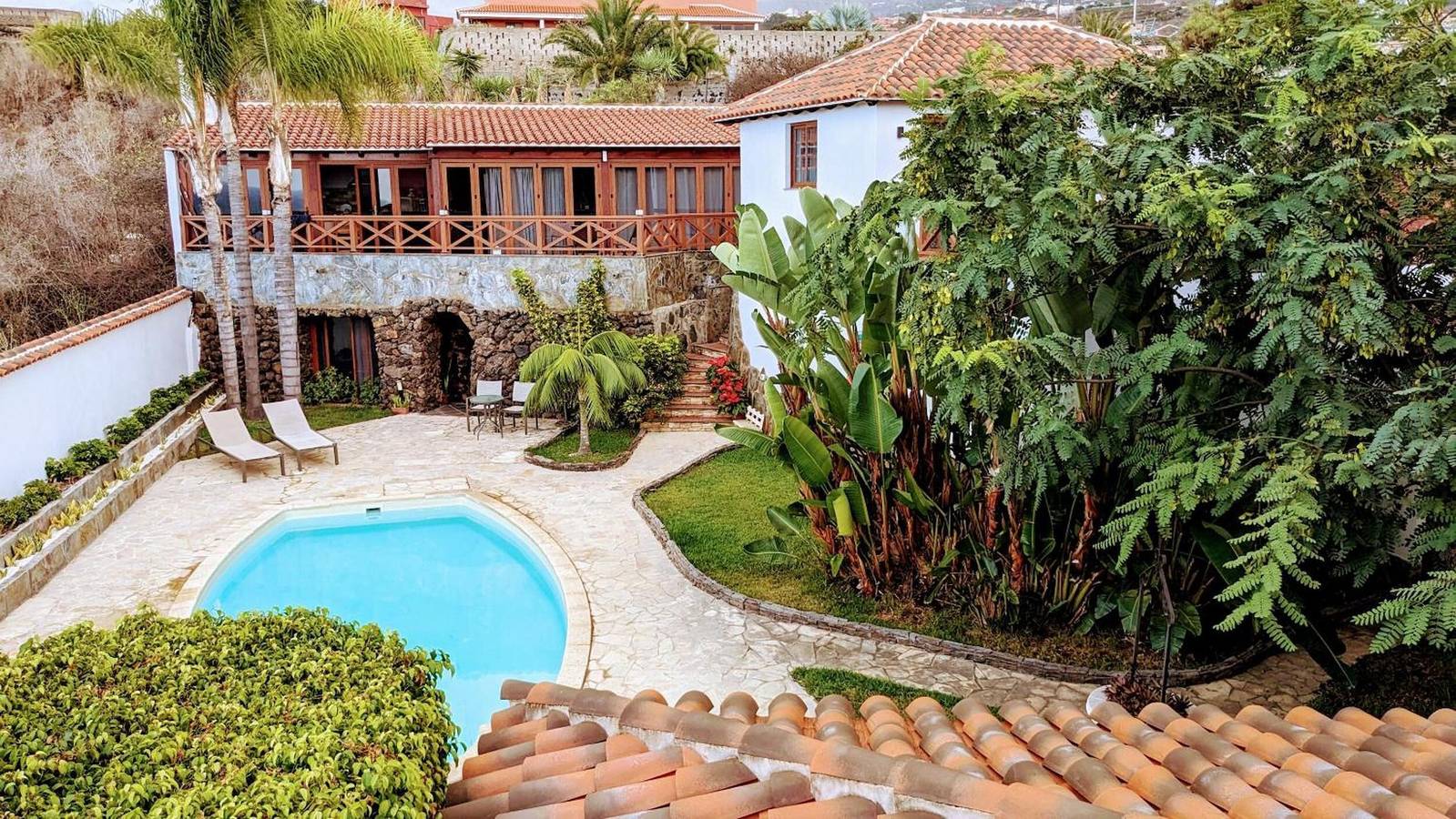 Villa 'Gardel - La Cueva' avec vue mer, piscine partagée et Wi-Fi à Icod de los Vinos in Icod de los Vinos, Tenerife du Nord