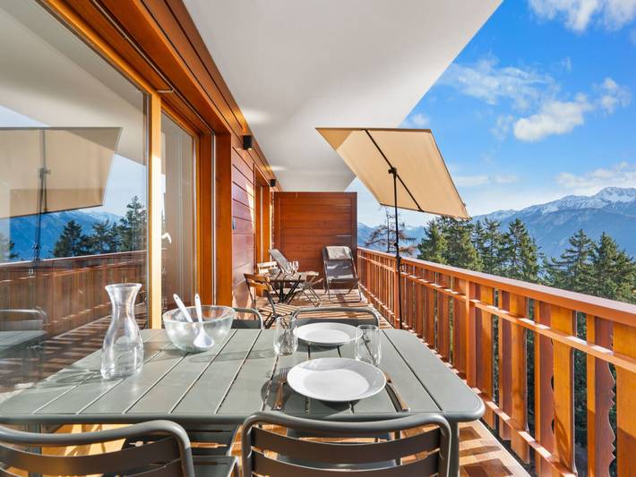 Ferienwohnung für 2 Personen, mit Balkon in Crans-Montana