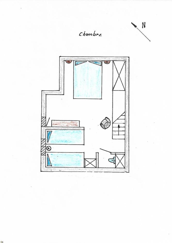 Chalet pour 4 personnes, avec terrasse, adapté aux familles dans Hautes-Alpe - 4