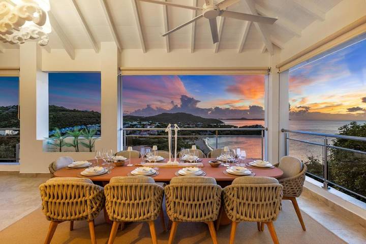Location de vacances pour 6 personnes, avec piscine ainsi que vue et balcon dans Friars Bay Saint Martin - 2