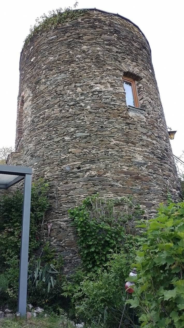 Maison de vacances 'Ferienwohnung Im Hexenturm' avec vue sur la montagne, terrasse et jardin privés in Lorch, Arrondissement de Rheingau-Taunus