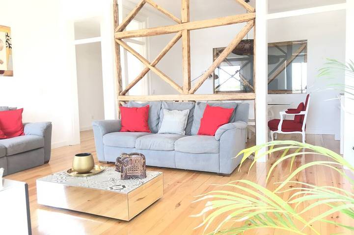 Gîte pour 6 personnes, avec balcon dans Seixal