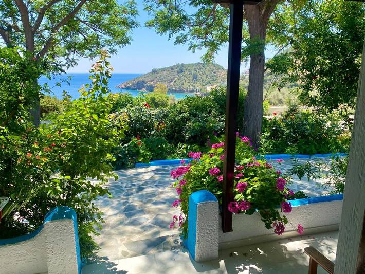 Vakantiewoning voor 2 personen, with uitzicht and tuin as well as terras in Samos