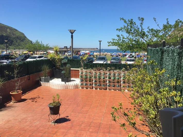 Apartamento para 4 personas, con Balcón y Terraza además de Jardín y Vistas en Orio