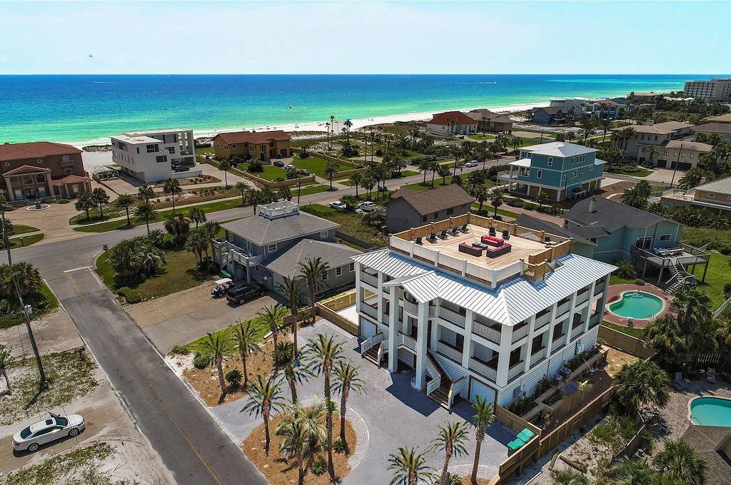 Admirals Palace | Hochzeiten | Panoramablick auf Strand und Hafen | 360 Dachterrasse in Destin, Emerald Coast