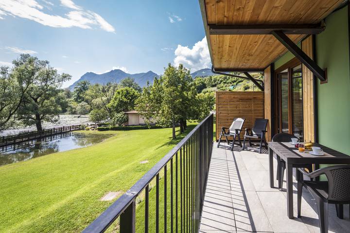 Appartement de vacances pour 4 personnes, avec sauna ainsi que jardin et vue sur le lac - 1