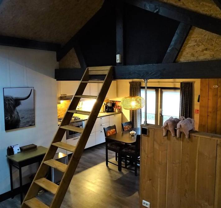 Cottage pour 5 personnes, avec jardin et vue dans Dussen