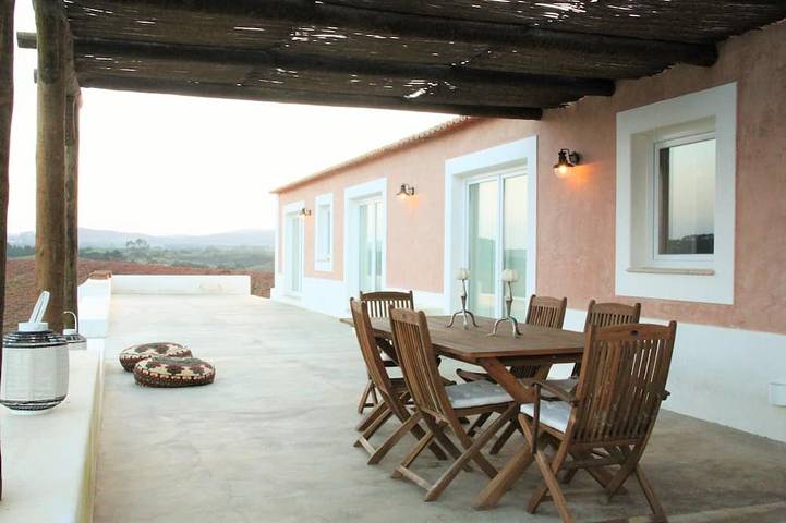 Casa de campo para 6 pessoas, com jardim e varanda na Costa Alentejana