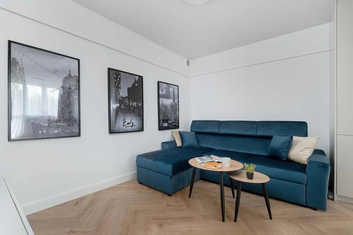 Apartament wakacyjny dla 4 osób, z balkon/ taras, zwierzęta dozwolone w Łódź