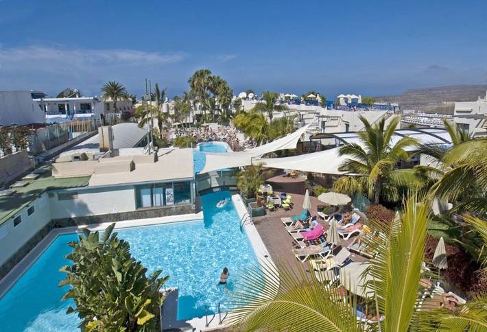Appartamento per 4 persone, con Terrazza e Giardino nonché Piscina per bambini e Piscina a Playa de Amadores