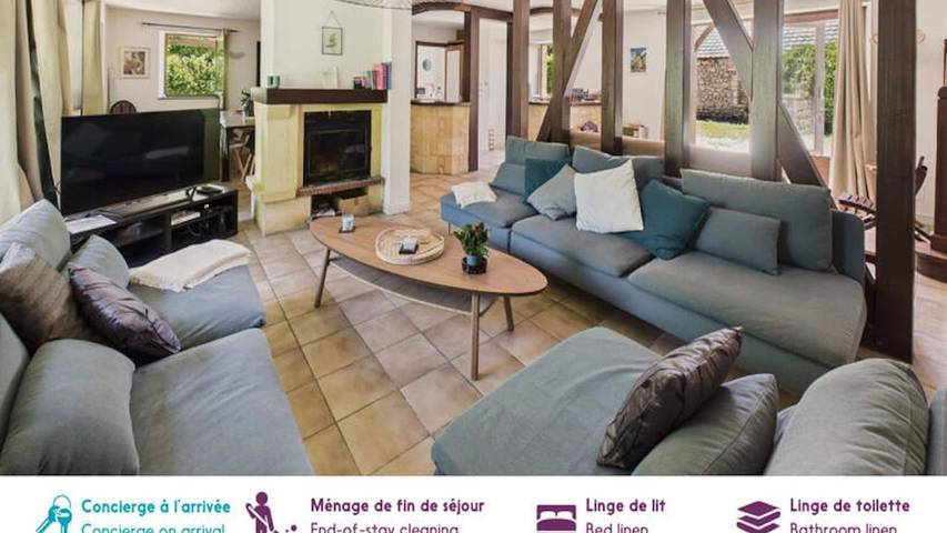 Gîte pour 13 personnes, avec piscine et jardin à Peyzac-le-Moustier - 3