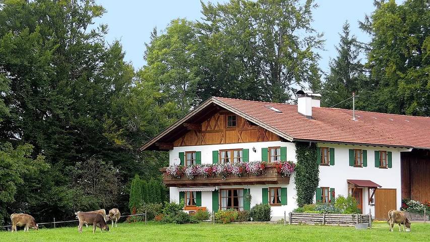 Ferienwohnung für 5 Personen, mit Terrasse im Pfaffenwinkel
