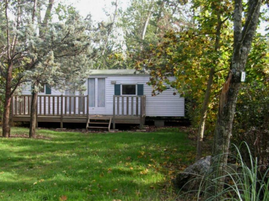 Camping Domaine du Cros d’Auzon - Mobilheim 4 personen - 2 Ch. Standard in Saint-Maurice-d'Ardèche, Ardèche