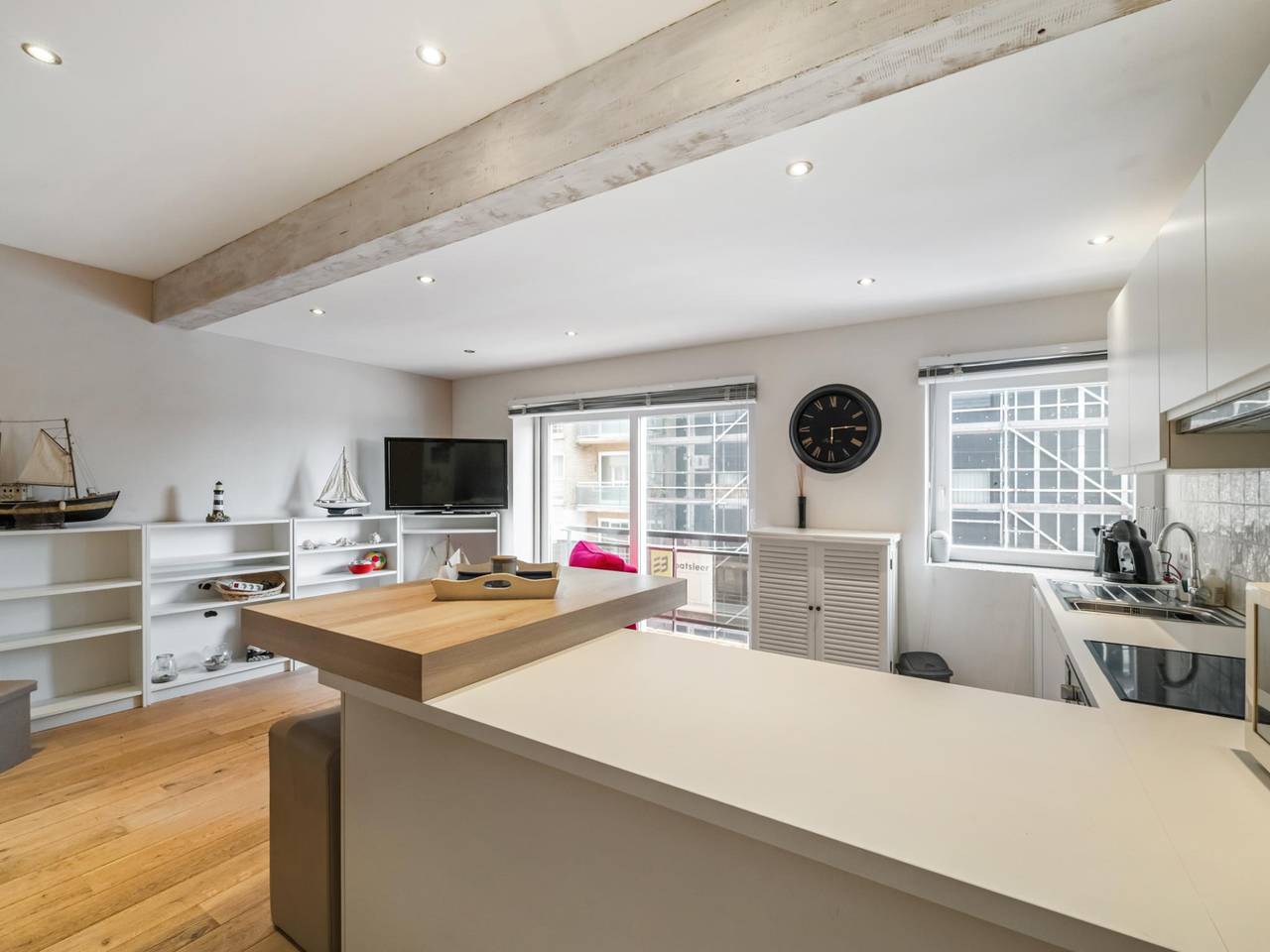 Studio avec vue sur le port. in Blankenberge, Côte belge
