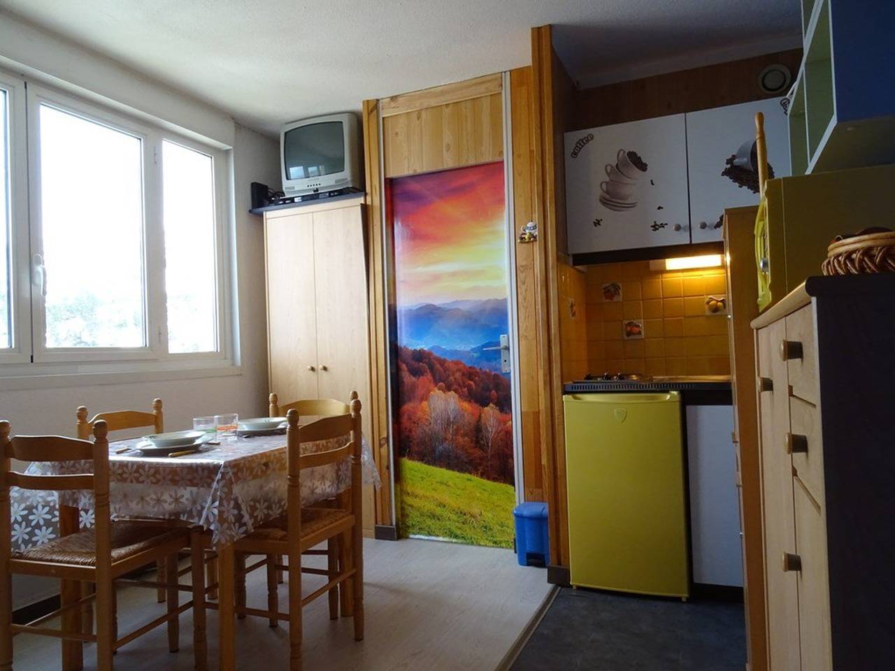 Entire apartment, Cozy Studio for 2 near Slopes, Free Parking, Elevator, Ski Locker in La Pierre Saint-Martin, Arette