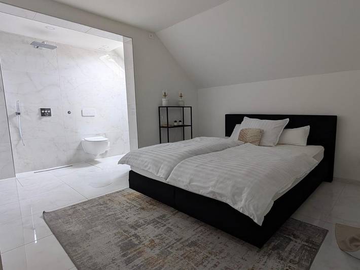 Ferienwohnung für 4 Personen, mit Garten und Ausblick