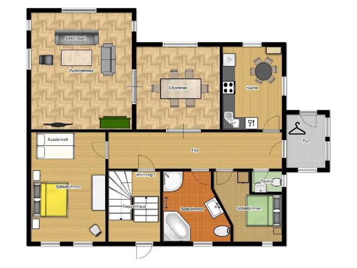 Ferienwohnung für 6 Personen, mit Garten in der Dübener Heide - 4