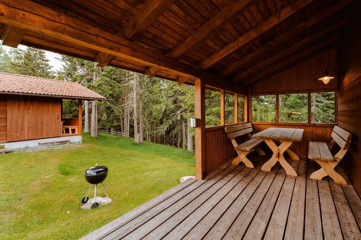 Blockhütte für 6 Personen mit Garten in Arriach, Gerlitzen