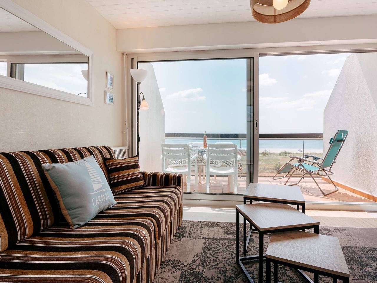 Ganzes Studio, Carnac - Studio-Kabine für 4 Pers. mit Meerterrasse in Carnac Plage, Carnac