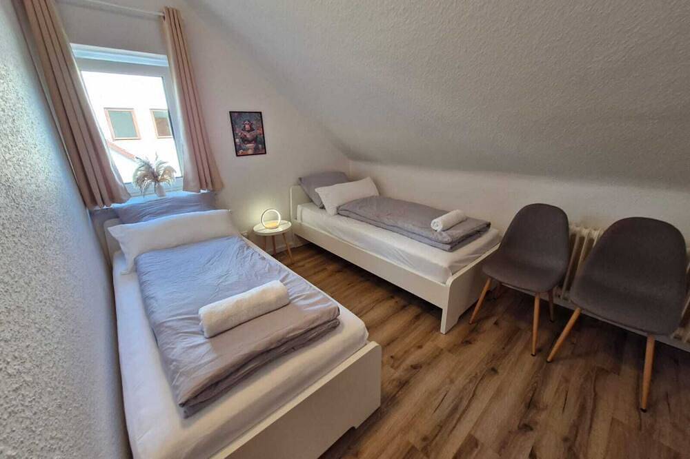 Ganze Wohnung, Fewo Allergrün, Balkon mit Blick in die Natur in Verden, Landkreis Verden