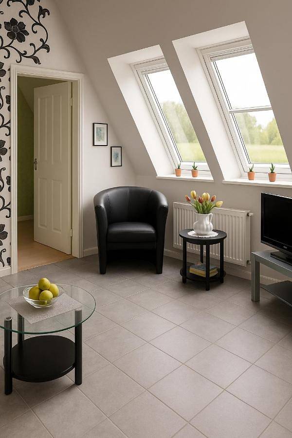 Ferienwohnung für 2 Personen, mit Garten und Ausblick sowie Balkon in Grünendeich - 3