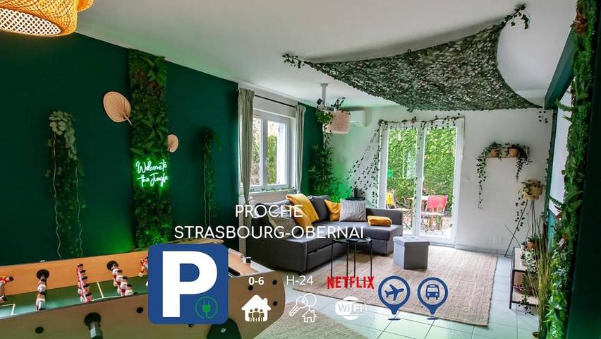 Location de vacances pour 6 personnes, avec jardin et terrasse dans Hurtigheim