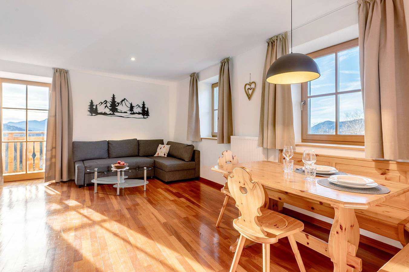 Ganze Wohnung, Apartment 'Panorama Val Di Non' mit Bergblick, Wlan und Klimaanlage in St. Felix, Unsere Liebe Frau im Walde-St. Felix