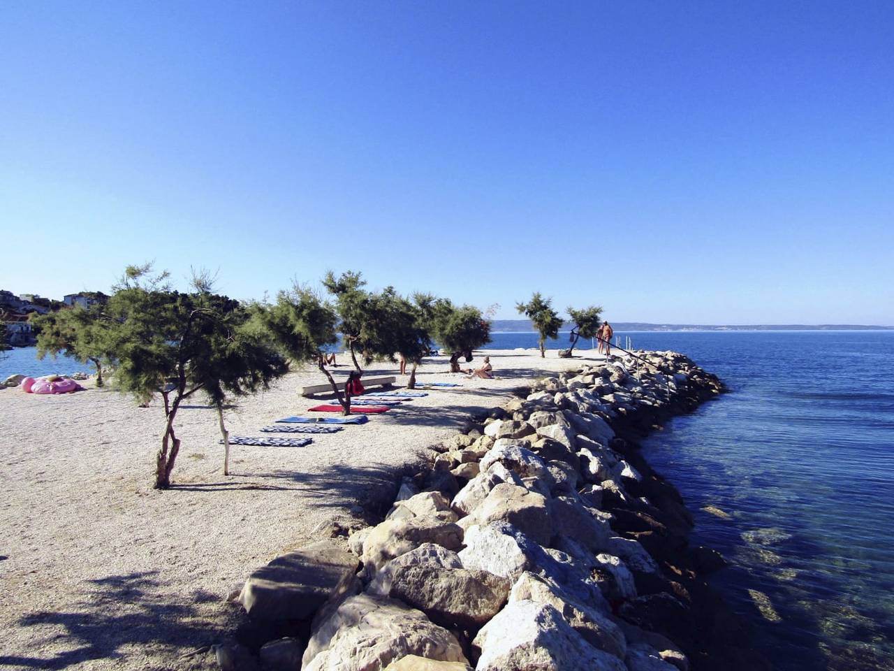Appartement entier, Gemütliches Studio mit Balkon in Podstrana, Split-Dalmatie