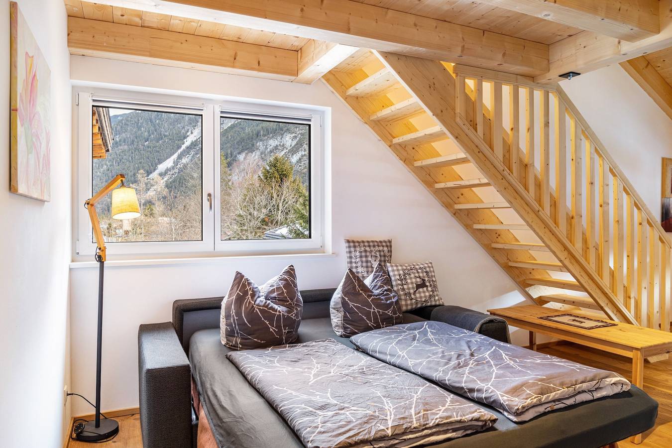 Apartamento entero, Apartamento 'Alte Mühle' con vistas a la montaña y Wi-Fi in Scharnitz, Arnspitzgruppe