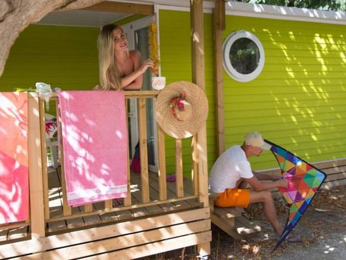 Camping International - Mobilheim 4 personen - Hawaii 32 m² - 3 Zimmer - 2 Schlafzimmer in La Madrague, Hyeres