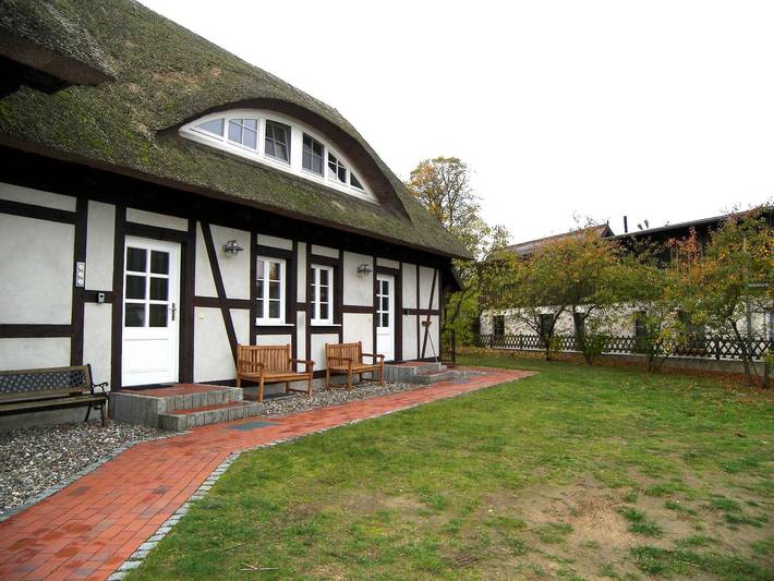 Ferienwohnung für 6 Personen, mit Terrasse und Garten sowie Sauna in Benz