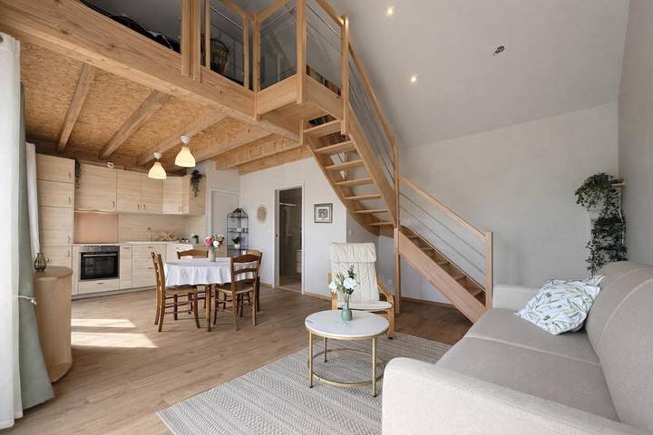 Maison de vacances pour 4 personnes, avec Balcon ainsi que Terrasse et Jardin